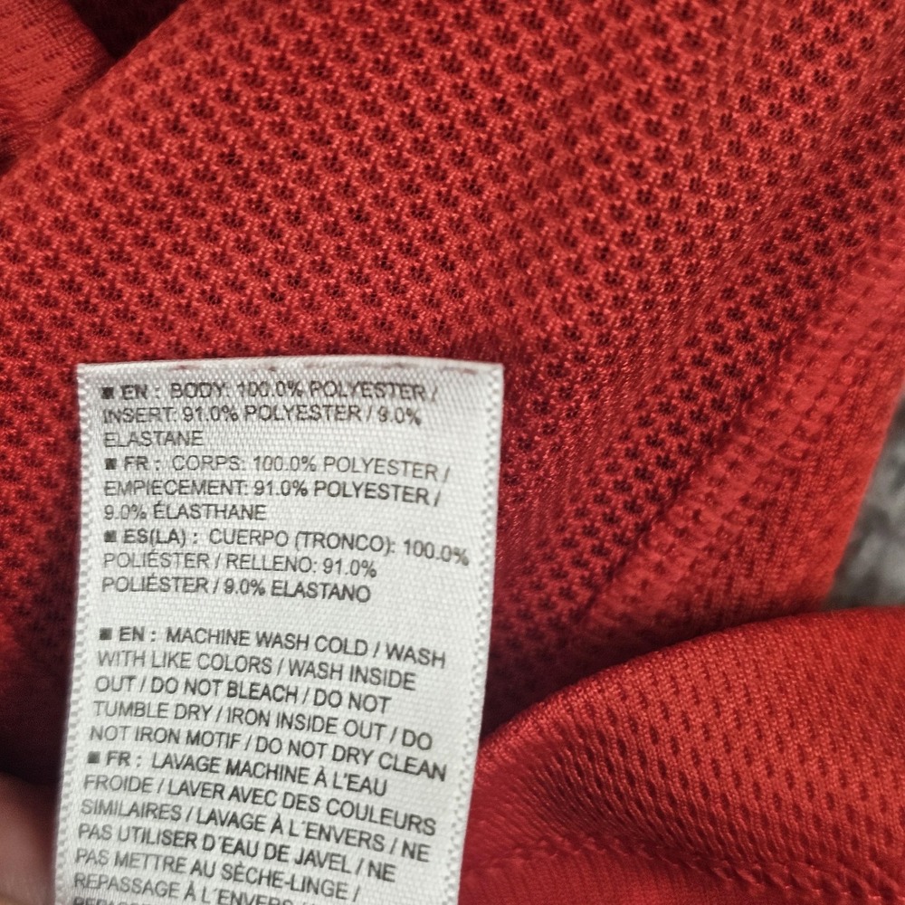 Salomon Pullover Mens Large‎ Red ACTI LITE 1/4 Zip Running Long Sleeve Top - Picture 10 of 13